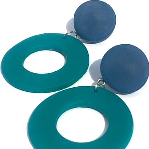 clay hoop earrings