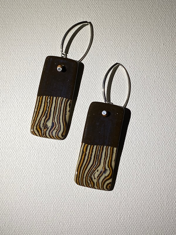 hand crafted ceramic earrings