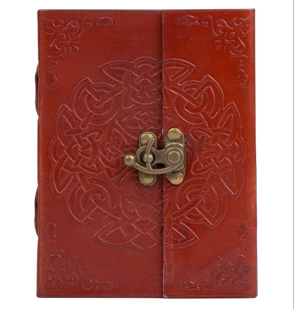 Hand Crafted Leather Infinity Knot Journal